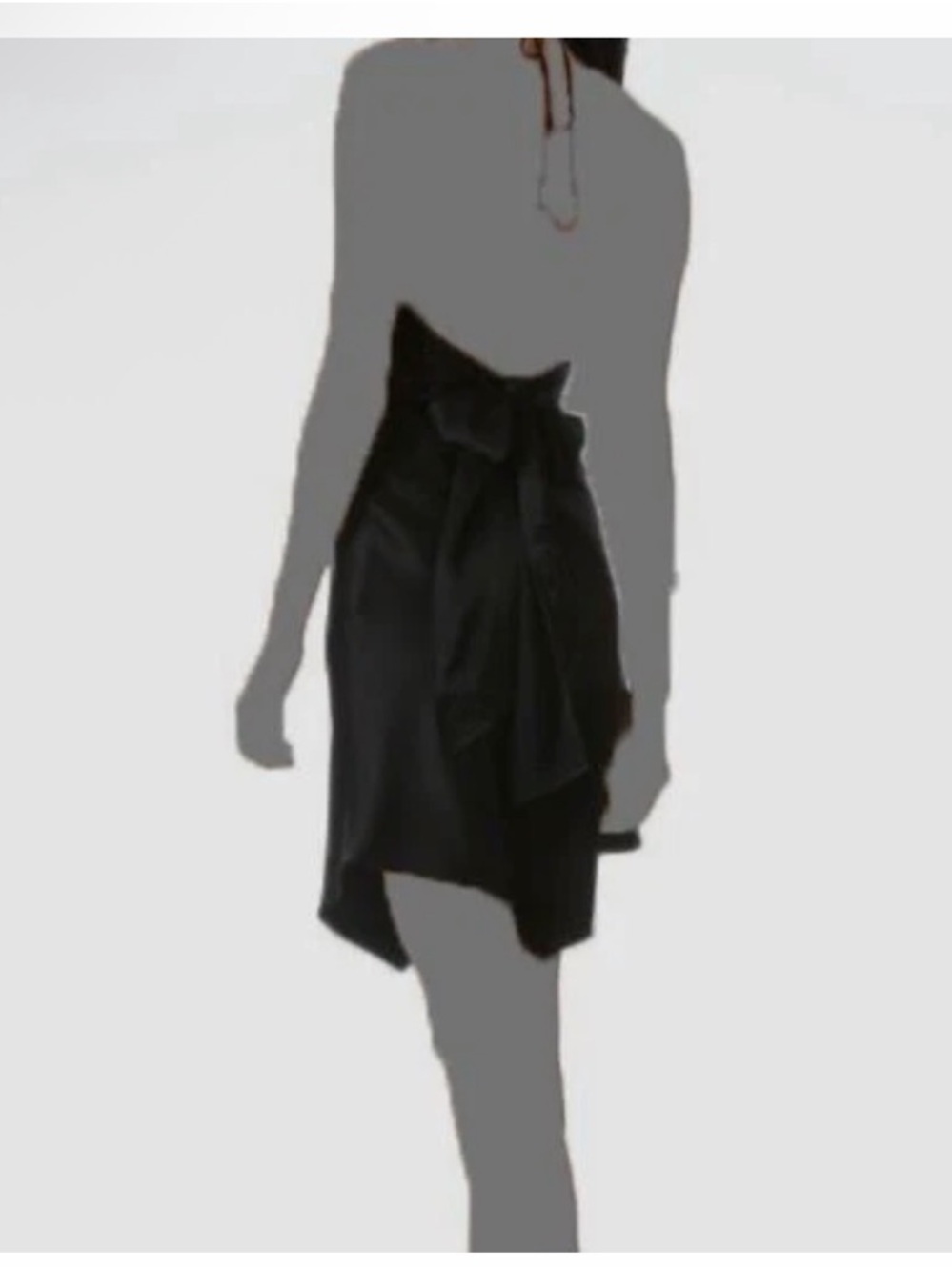 Alice + Olivia Black Halter Mini Dress - Picture 3 of 7